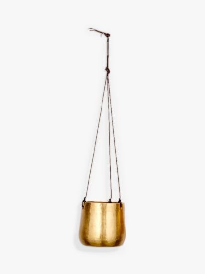 Hanging Brass Planter