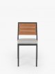 Platform Garden Dining Chair, Set of 2, Grey