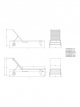 Acacia Wood Sun Lounger, Natural