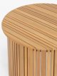 Nesting Round Garden Coffee Tables, Set of 2, (Acacia Wood), Natural