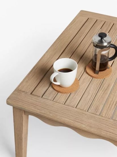 Square Coffee Table, 80cm, (Acacia Wood), Natural